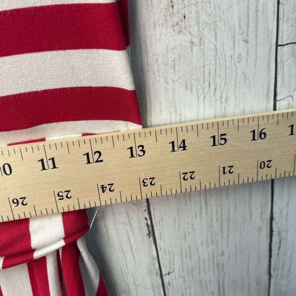 LOFT Red and White Striped Top size 0 - Picture 7 of 10